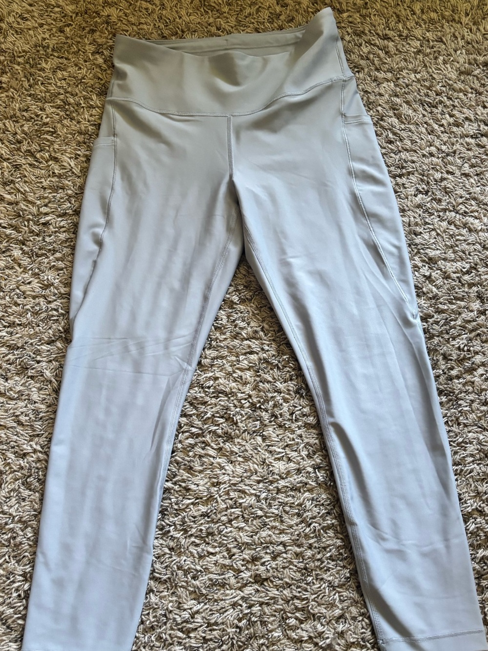 Athleta Light Blue High-Waist Interval Stash 7/8 Legging